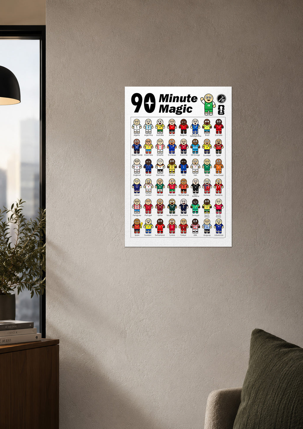 90 Minute Magic 2026 World Cup Poster